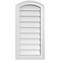 Ekena Millwork Arch Top Surface Mount PVC Gable Vent: Functional, w/ 2"W x 1-1/2"P Brickmould Frame, 14"W x 28"H GVPAR14X2802SF - alternate 1